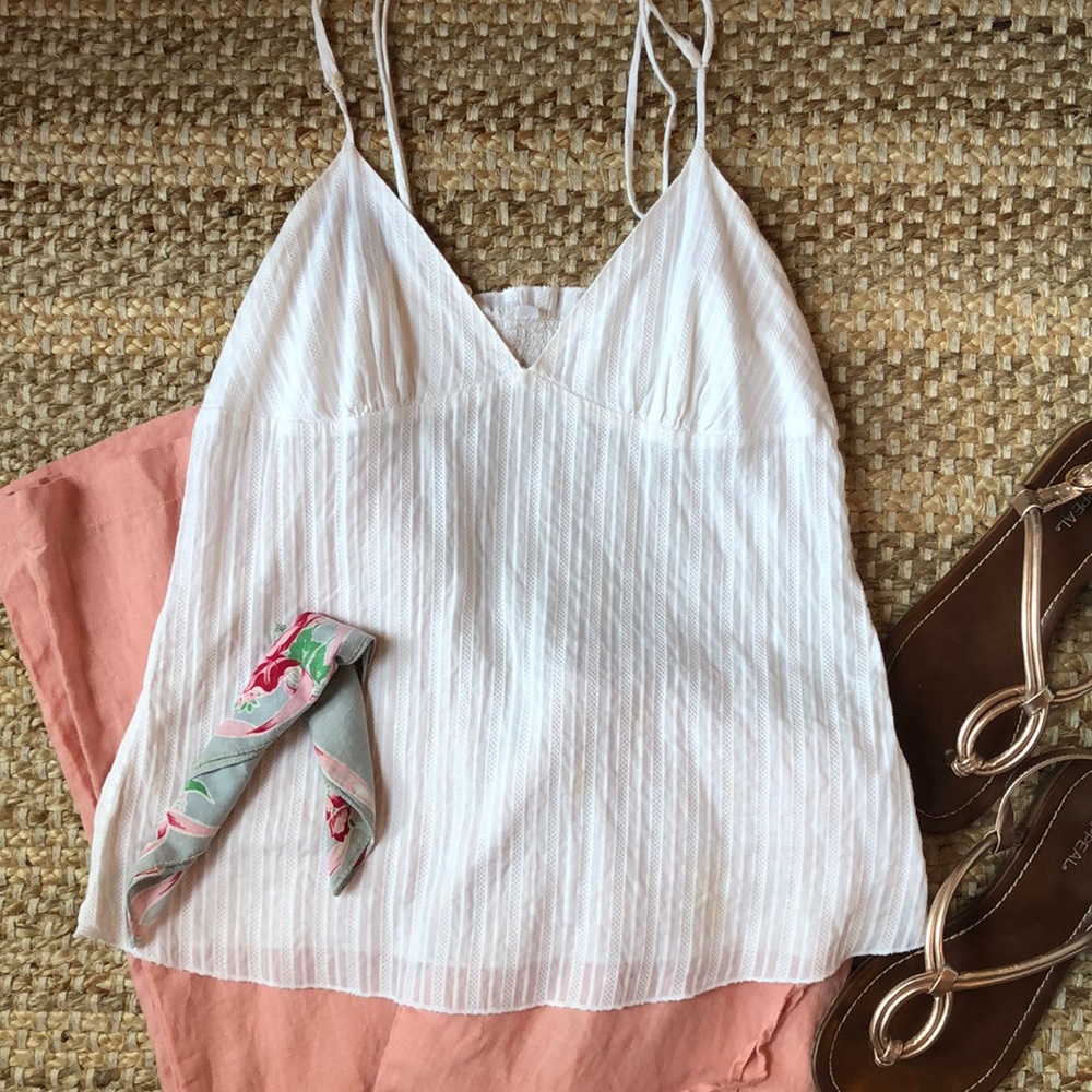 Sheer white tank